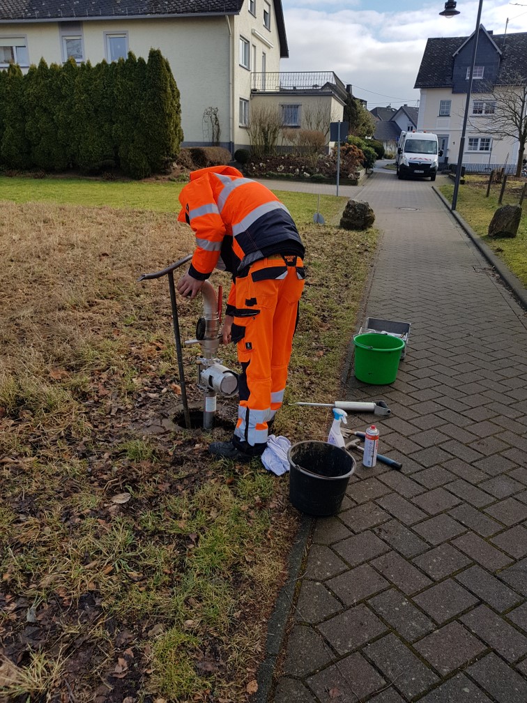 Hydrant Wasserspülung
